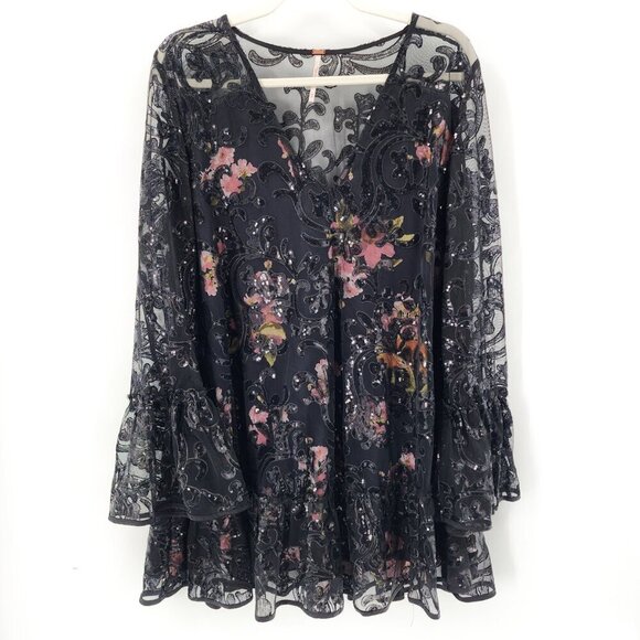 FREE PEOPLE Falling Flowers Frock Mini Dress - Picture 5 of 10